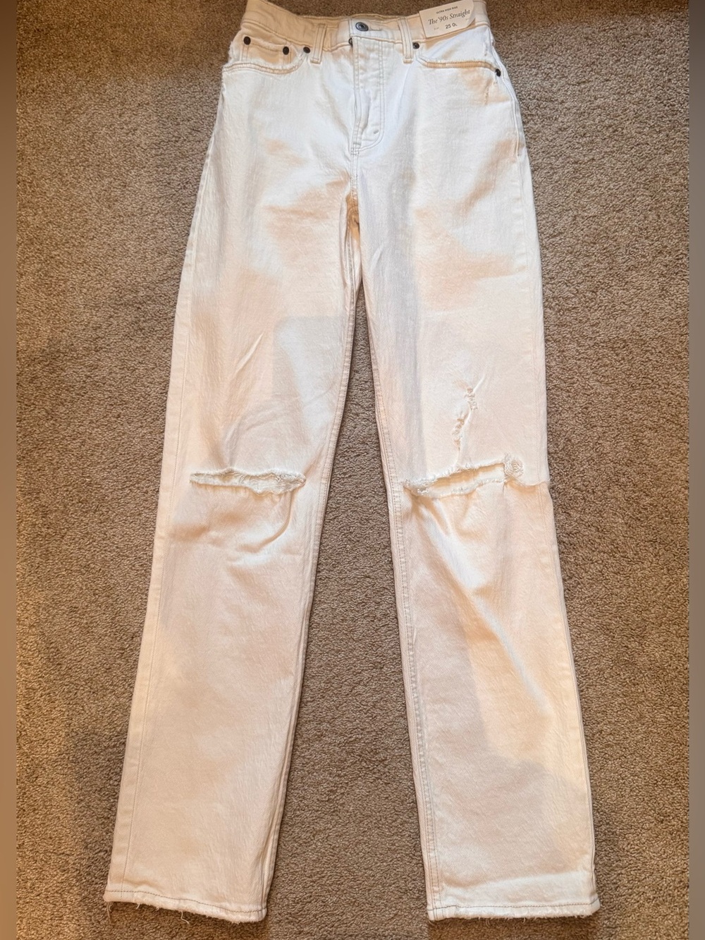 NWT Abercrombie & Fitch "The '90s Straight" High-Rise Jeans - 25L - Picture 4 of 6
